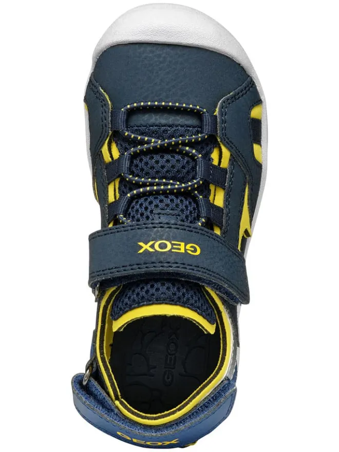Geox Sandalen·Halbsandalen^Halbsandalen "Vaniett" in Dunkelblau/ Gelb