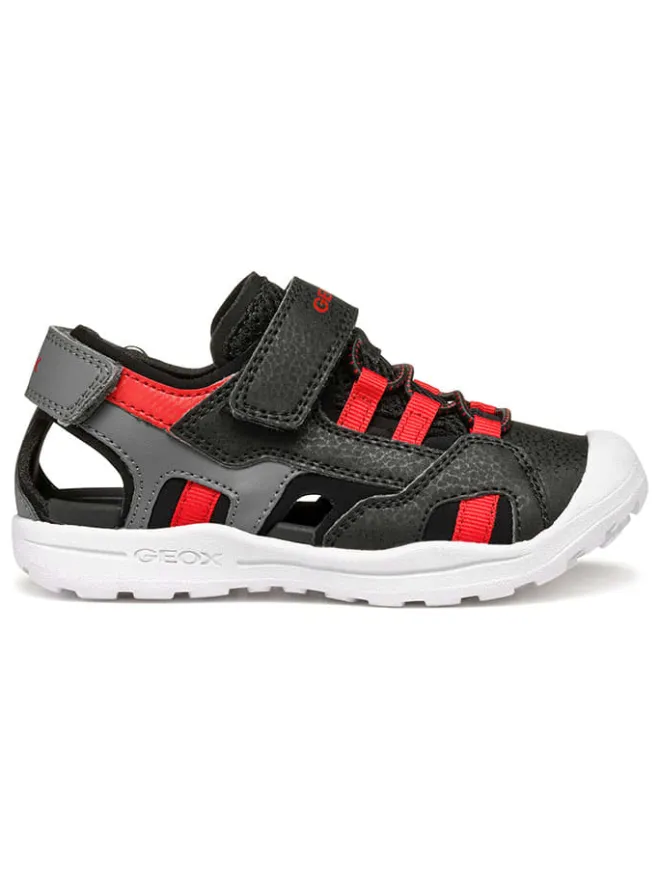 Geox Sandalen·Halbsandalen^Halbsandalen "Vaniett" in Schwarz/ Rot