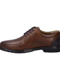 Josef Seibel Schnürschuhe^Halbschuh Alastair in cognac-kombi