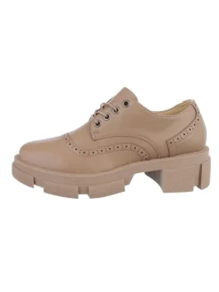 Ital-Design Schnürschuhe^Halbschuh in Hellbraun