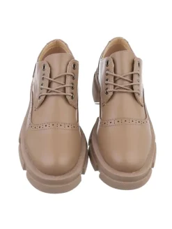 Ital-Design Schnürschuhe^Halbschuh in Hellbraun
