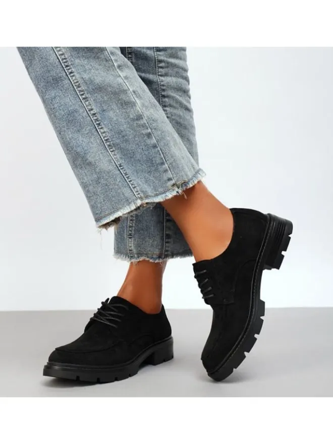 Ital-Design Schnürschuhe^Halbschuh in Schwarz