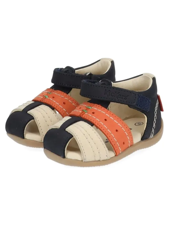 Halbschuhe in Blau/Beige>Kickers