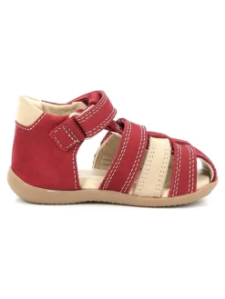 Halbschuhe in Rot/Beige><noscript><img width=
