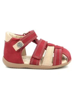 Halbschuhe in Rot/Beige><noscript><img width=