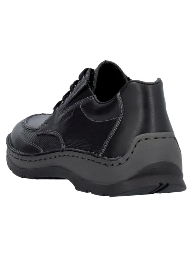 rieker Schnürschuhe^Halbschuhe in Schwarz