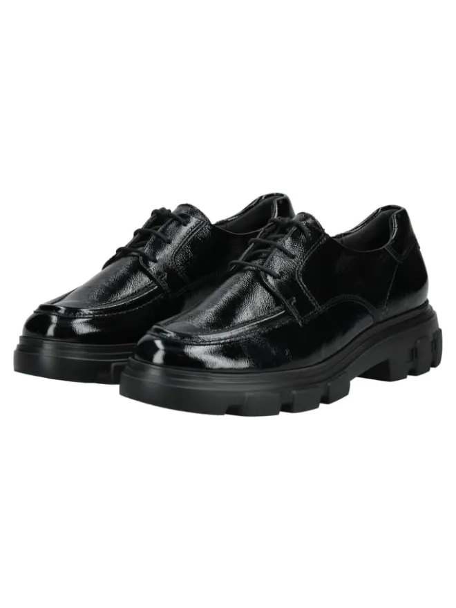 Paul Green Schnürschuhe^Halbschuhe in Schwarz Lack