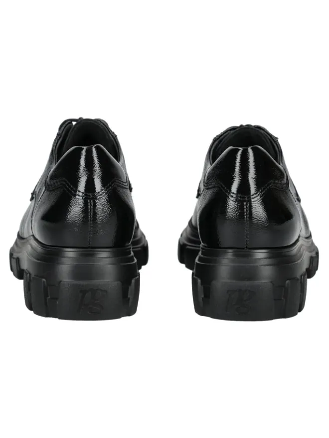 Paul Green Schnürschuhe^Halbschuhe in Schwarz Lack