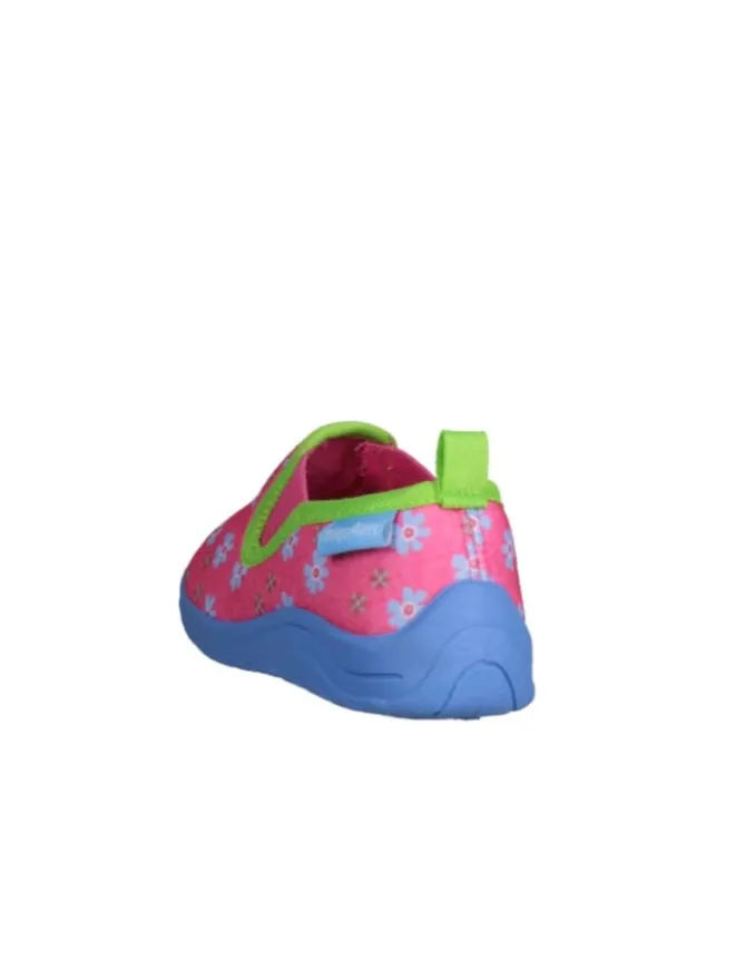 Hausschuh Blumen in Pink>Playshoes Hot