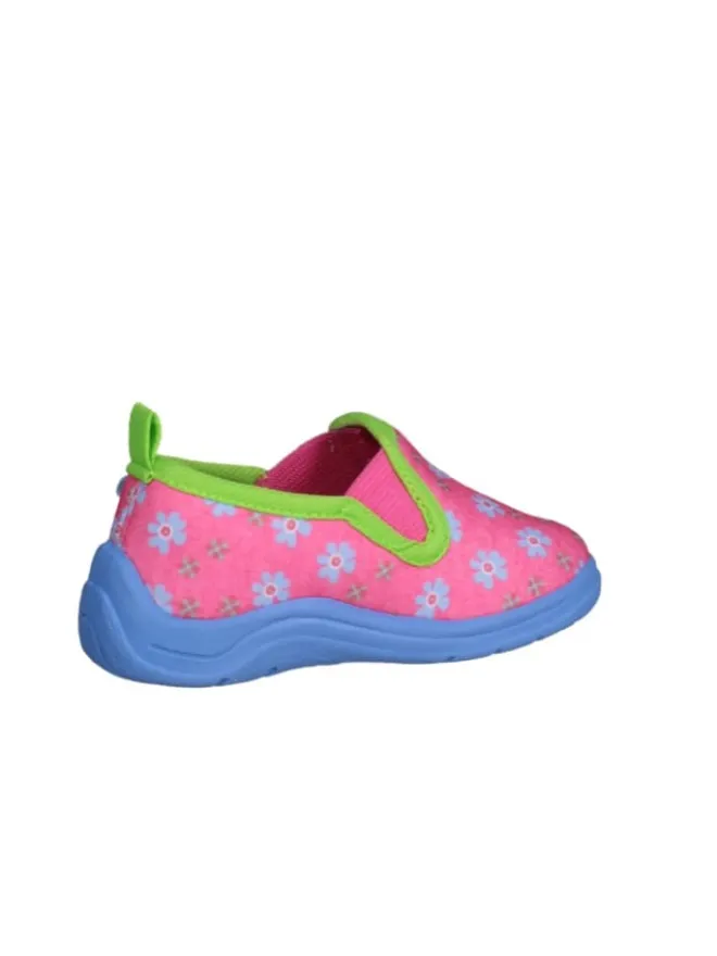 Hausschuh Blumen in Pink>Playshoes Hot