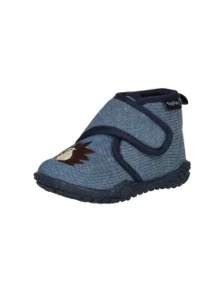 Playshoes Hausschuhe^Hausschuh Igel in Jeansblau