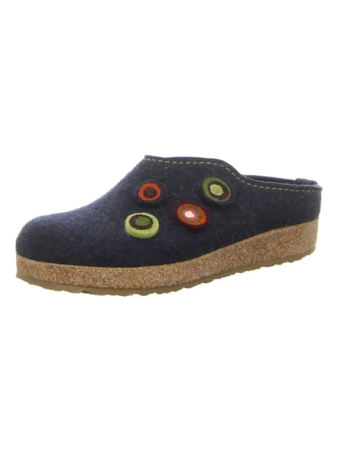 Hausschuh in blau>HAFLINGER Discount