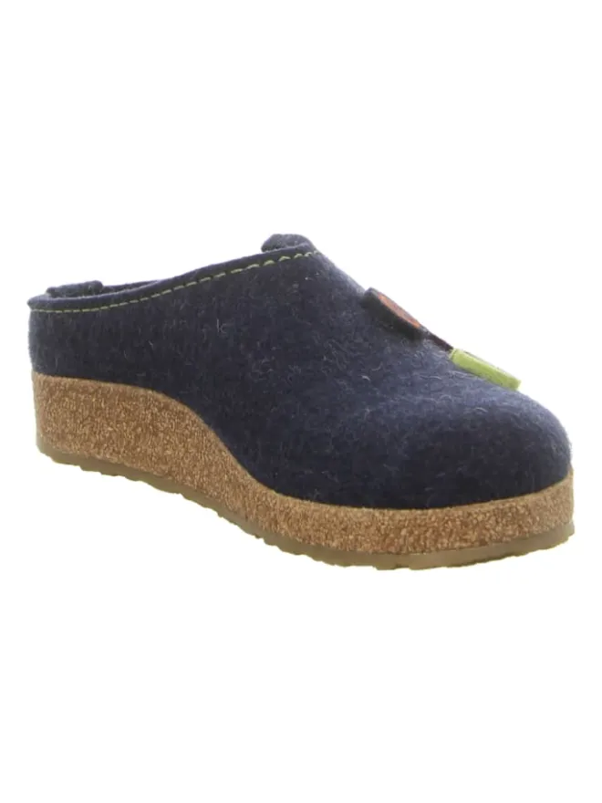 Hausschuh in blau>HAFLINGER Discount