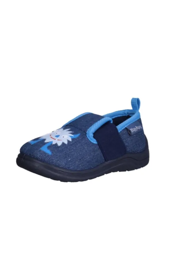 Hausschuh Monster in Jeansblau>Playshoes Hot