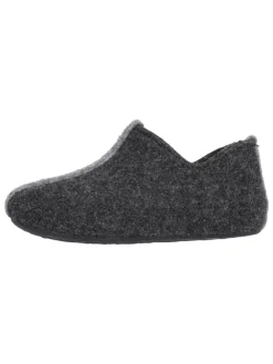 Mols Hausschuhe^Hausschuh Shima Kids in 1011 Dark Grey Melange