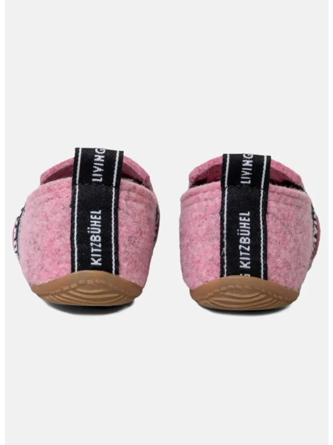 Hausschuh T-Modell Filz in Wild rose>Living Kitzbühel Online