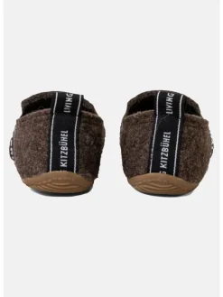 Hausschuh T-Modell Filz in Dark oak><noscript><img width=