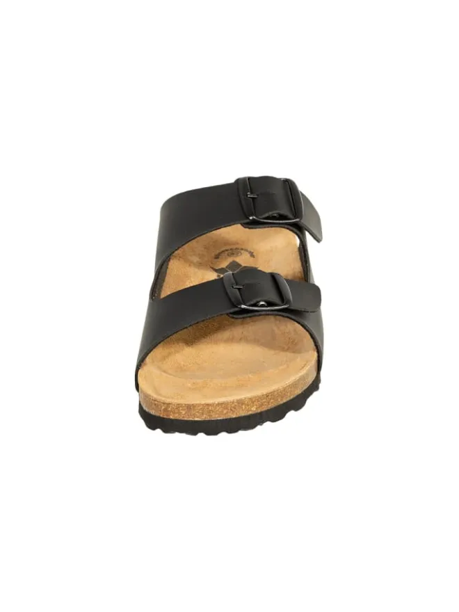 SALIHA Hausschuhe|Clogs & Pantoletten·Clogs^Hausschuhe ® Bioline-Pantolette in schwarz