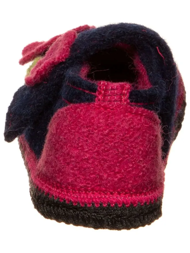 kitz-pichler Hausschuhe|Hausschuhe^Hausschuhe "Becky" in Dunkelblau/ Pink