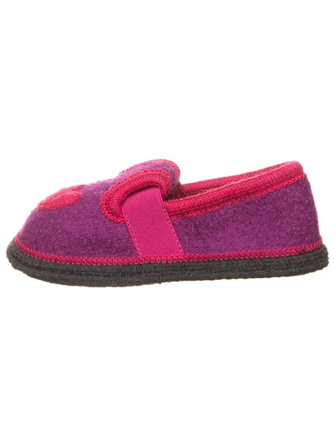 Hausschuhe "Bobby Herz" in Lila>lamino Sale