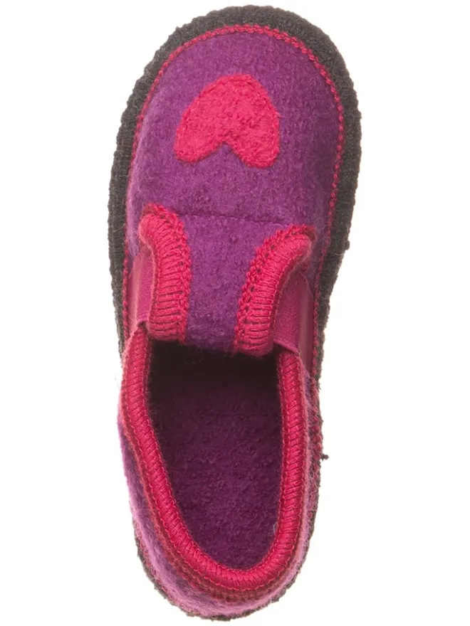 Hausschuhe "Bobby Herz" in Lila>lamino Sale