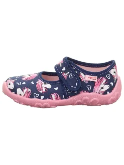 Hausschuhe "Bonny" in Dunkelblau/ Rosa>superfit Hot