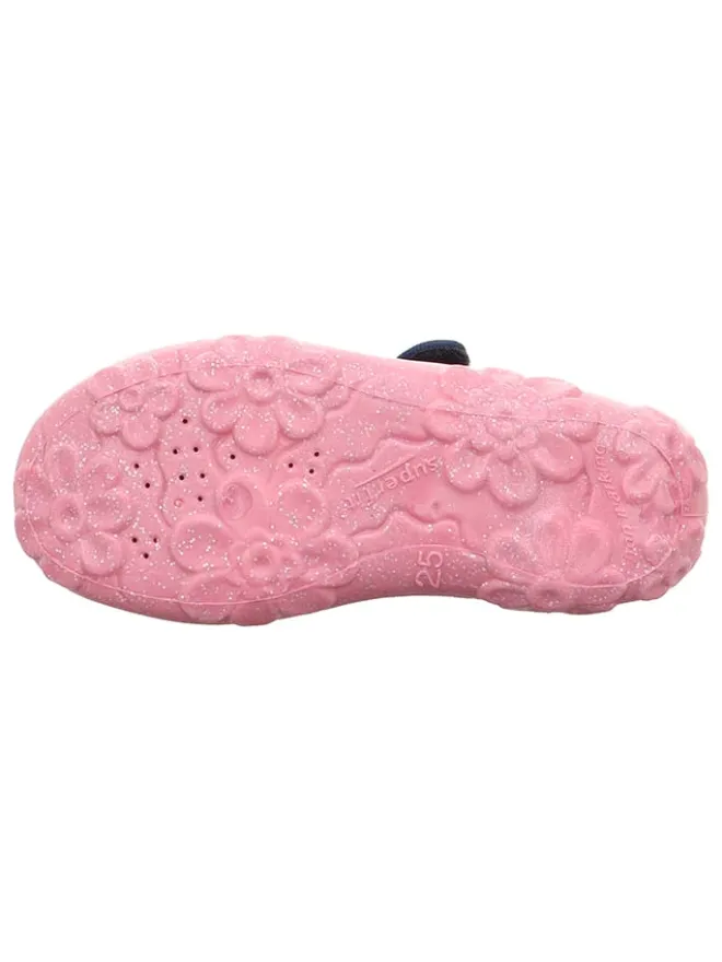 Hausschuhe "Bonny" in Dunkelblau/ Rosa>superfit Hot