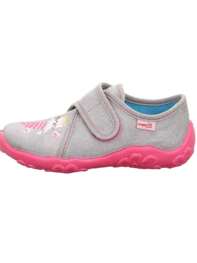 superfit Hausschuhe^Hausschuhe "Bonny" in Grau/ Pink