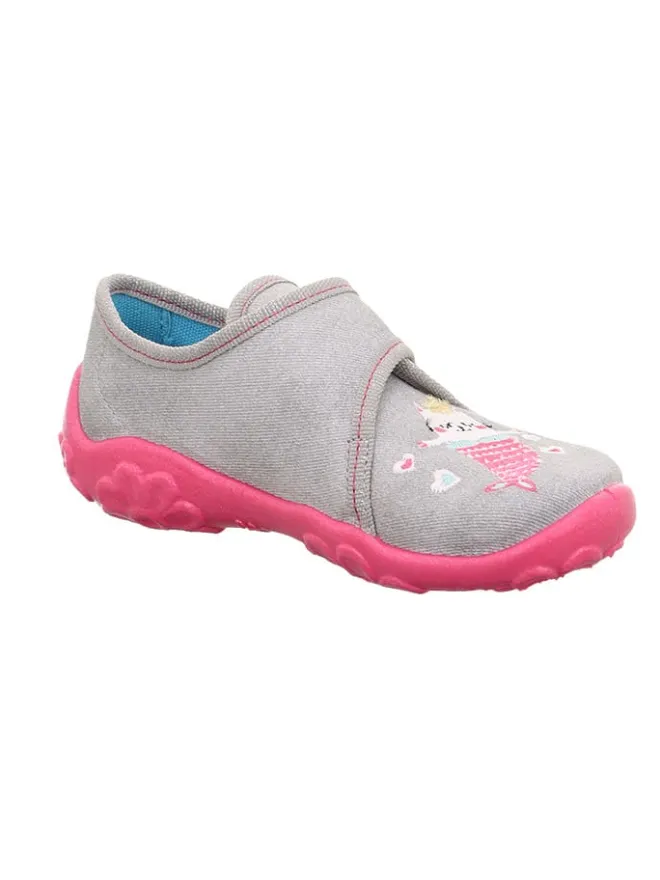 superfit Hausschuhe^Hausschuhe "Bonny" in Grau/ Pink