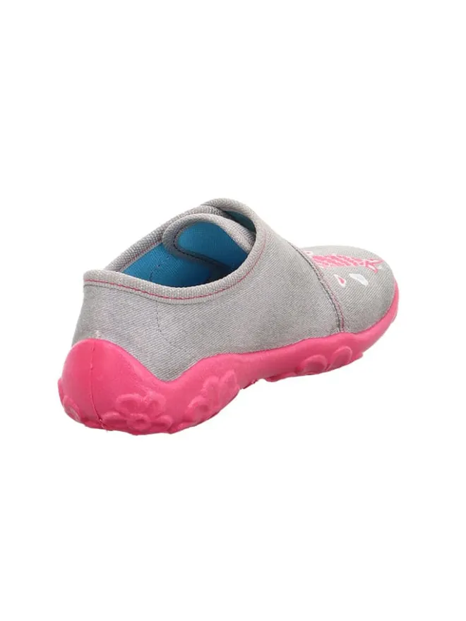 superfit Hausschuhe^Hausschuhe "Bonny" in Grau/ Pink