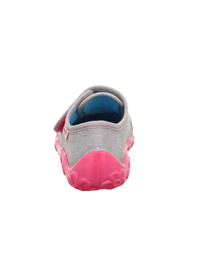 superfit Hausschuhe^Hausschuhe "Bonny" in Grau/ Pink