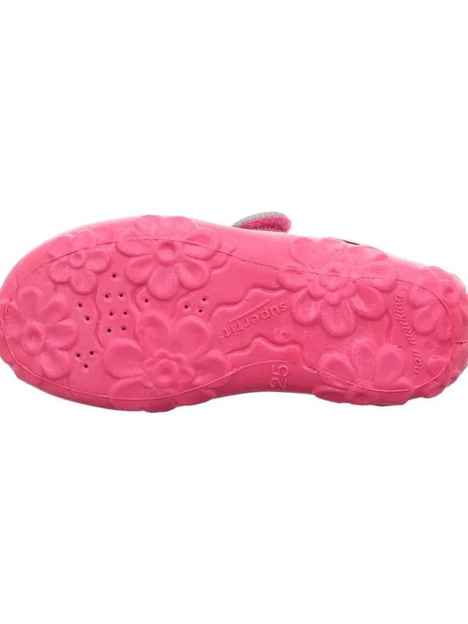 superfit Hausschuhe^Hausschuhe "Bonny" in Grau/ Pink