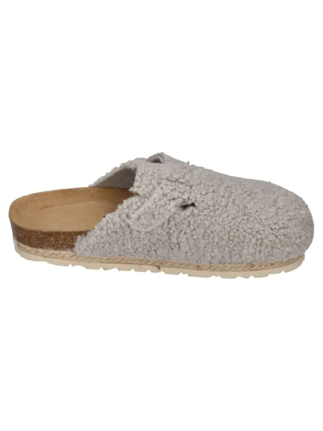 Hausschuhe CLOQ CURLY in grau>Espadrij l'orginale Discount