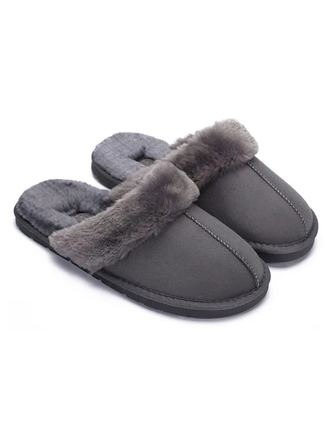 Hausschuhe "Emilija" in Grau>Blackfield Outlet