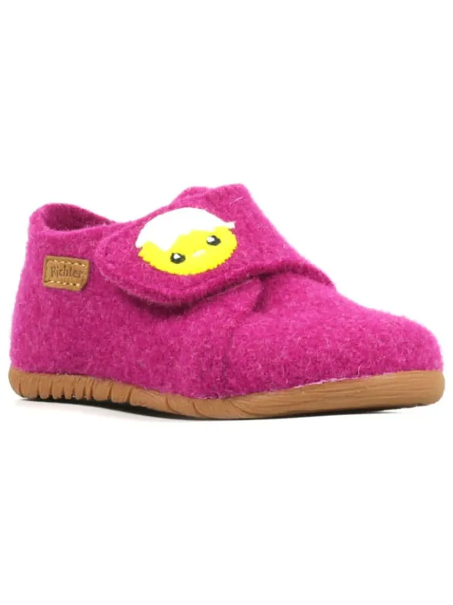 Richter Shoes Hausschuhe^Hausschuhe "Filzi" in Pink
