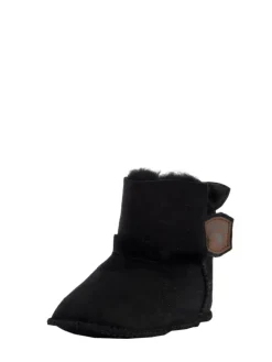 Warmbat Krabbelschuhe^Hausschuhe Hay Baby Bootie in Black