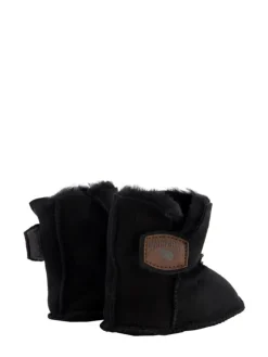 Warmbat Krabbelschuhe^Hausschuhe Hay Baby Bootie in Black