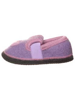 Hausschuhe "Herz" in Rosa/ Lila>lamino Hot