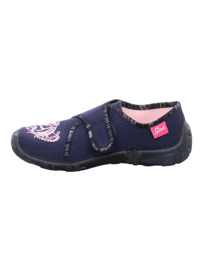 Beck Krabbelschuhe^Hausschuhe in Blau
