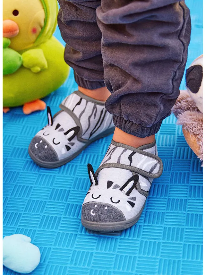 billowy Halbschuhe|Clogs & Pantoletten·Pantoletten^Hausschuhe in Grau