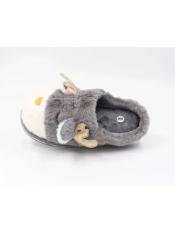 Confly Clogs & Pantoletten|Hausschuhe^Hausschuhe in Grau/ Creme