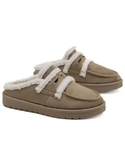 C'M Clogs & Pantoletten|Hausschuhe^Hausschuhe in Khaki