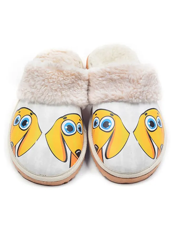 Goby Clogs & Pantoletten|Hausschuhe^Hausschuhe in Weiß/ Gelb
