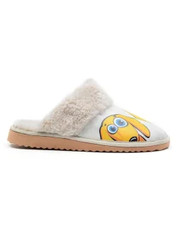 Goby Clogs & Pantoletten|Hausschuhe^Hausschuhe in Weiß/ Gelb
