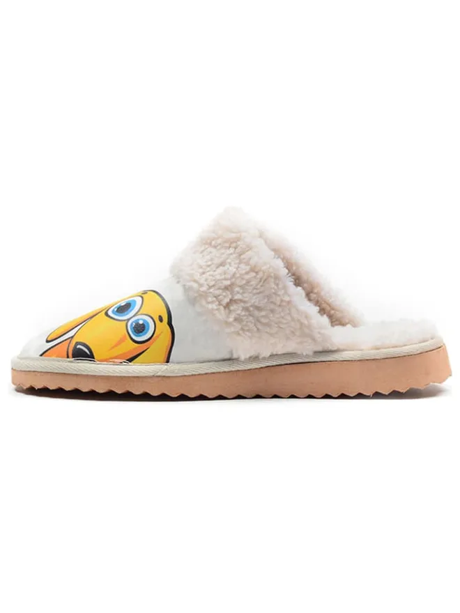 Goby Clogs & Pantoletten|Hausschuhe^Hausschuhe in Weiß/ Gelb