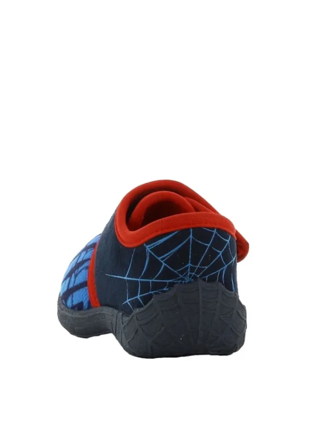 Spiderman Hausschuhe^Hausschuhe mit Marvel Motiv, in Rot, mit Klettverschluss