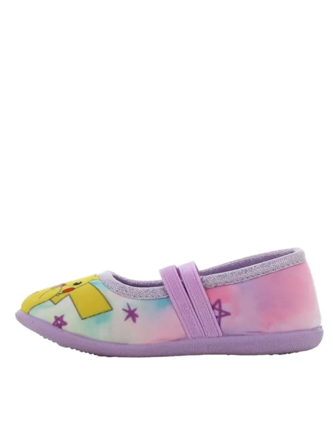 Hausschuhe mit Pikachu und Jigglypuff Motiv, in Lila, Ballerina design>Pokémon New
