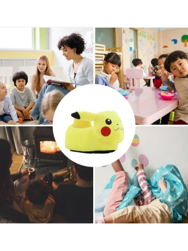 Hausschuhe mit Pikachu Motiv, in Gelb, Schlupfschuh>Pokémon Best