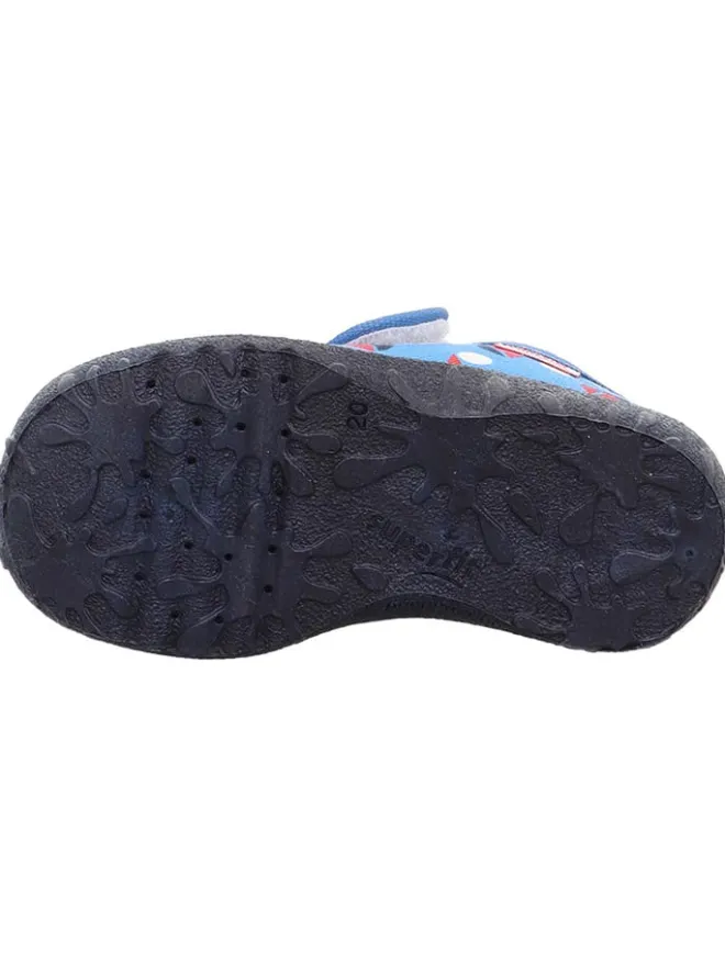 Hausschuhe "Spotty" in Blau/ Rot/ Weiß>superfit Discount