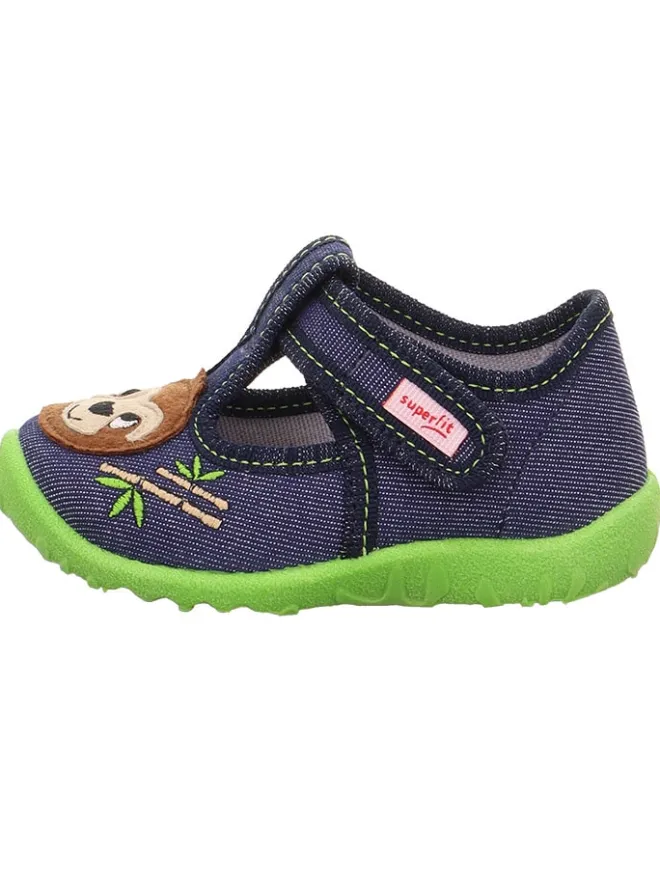 Hausschuhe "Spotty" in Dunkelblau/ Grün>superfit New